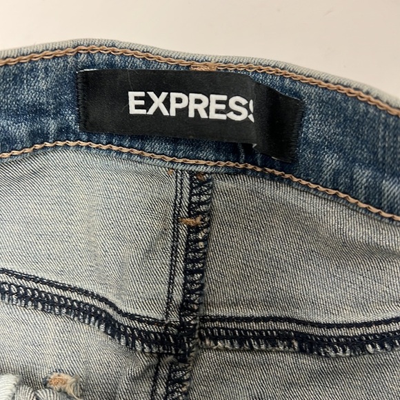 Express Rhinestone Embellished Denim Skirt Size 2 - Picture 3 of 8